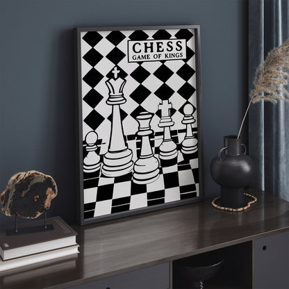 Chess - Game of Kings - Retro Poster