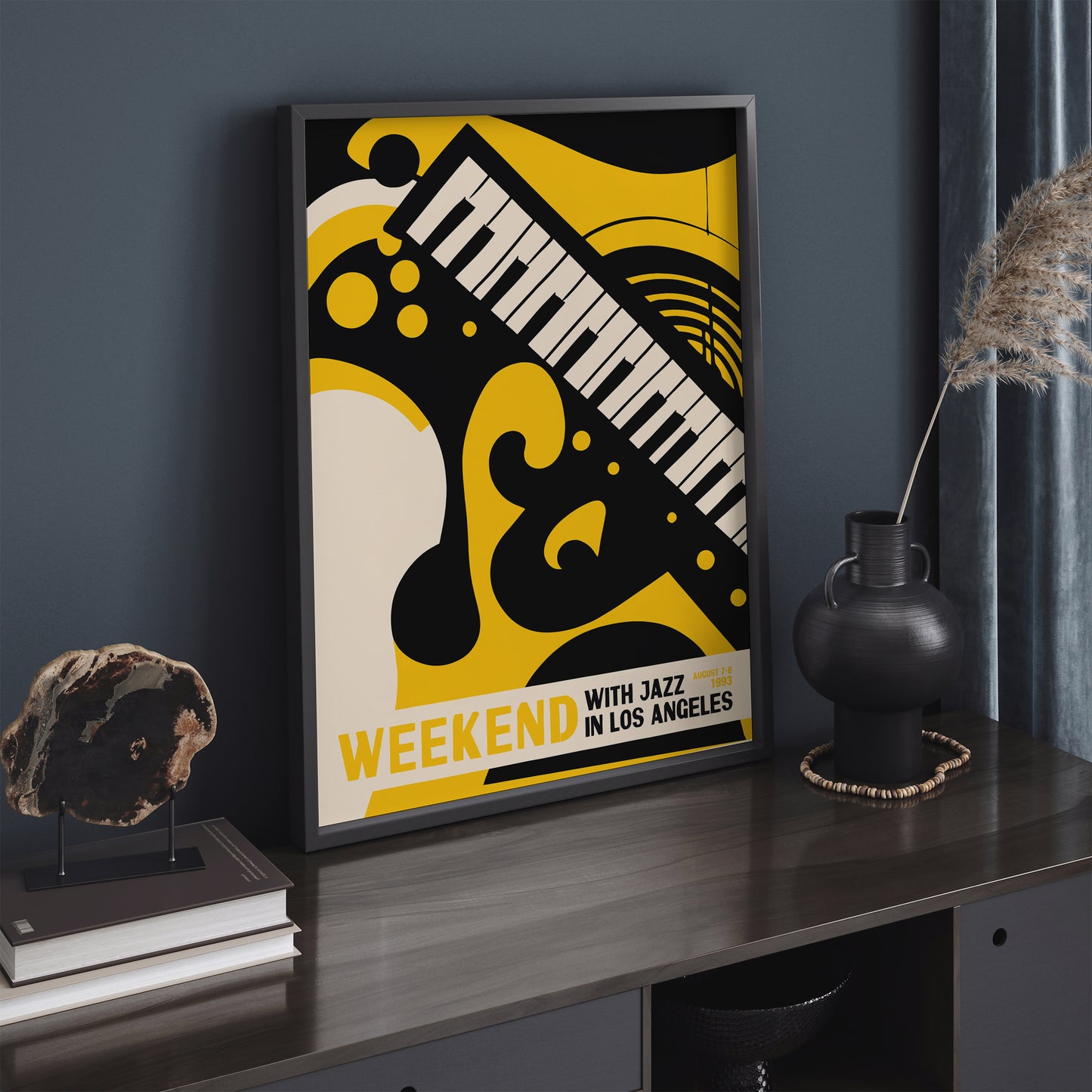 Weekend With Jazz in LA 1993 Piano Poster