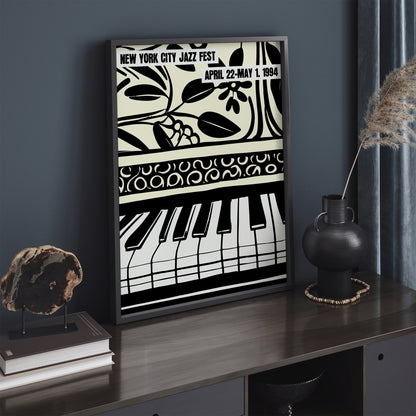 Retro Minimalist Jazz Fest Art Print