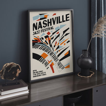 Nashville Jazz Festival Modern Art Print