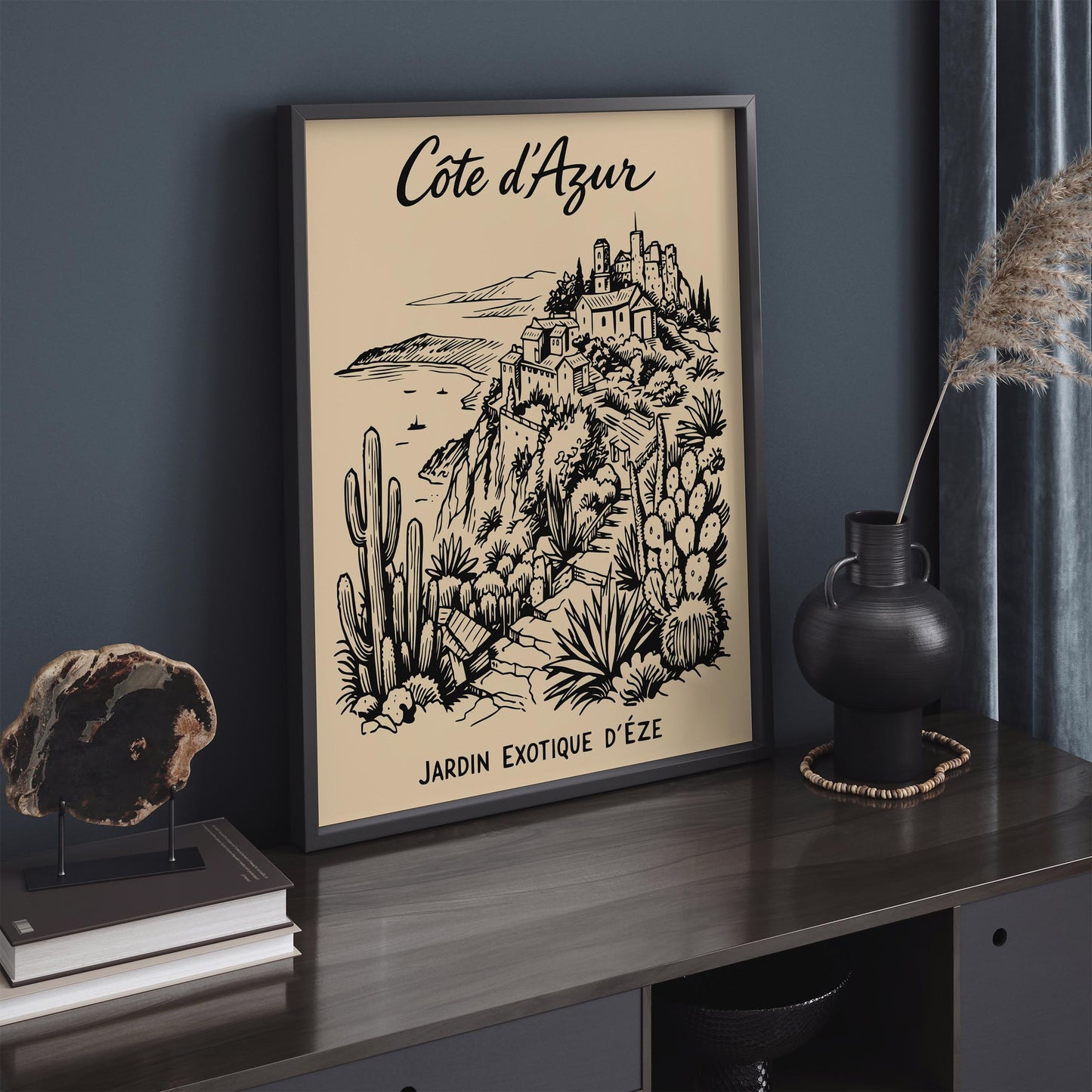 Côte d’Azur Jardin Exotique d’Eze Poster
