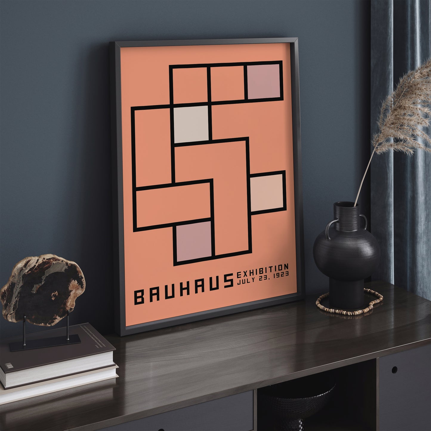 Bauhaus Peach Fuzz Poster