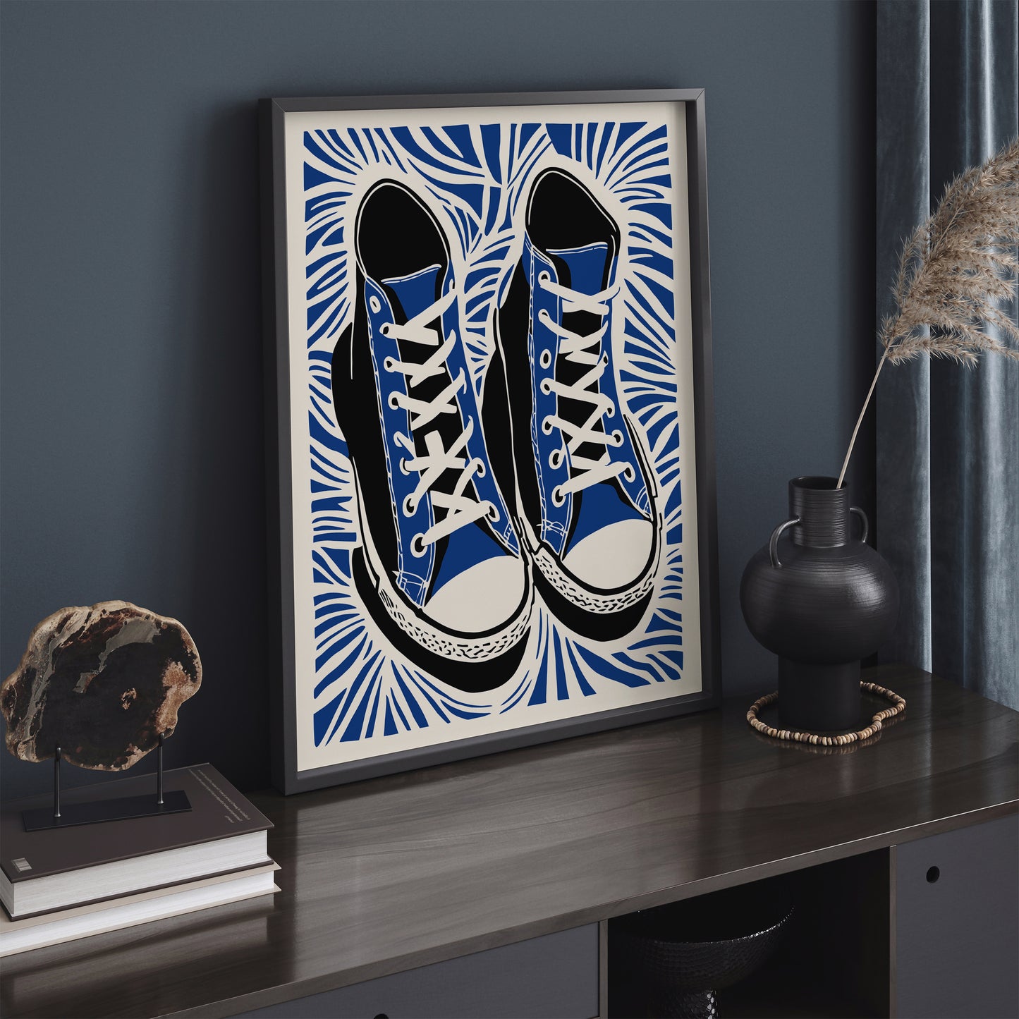 All-Star High-top Sneakers Art Print