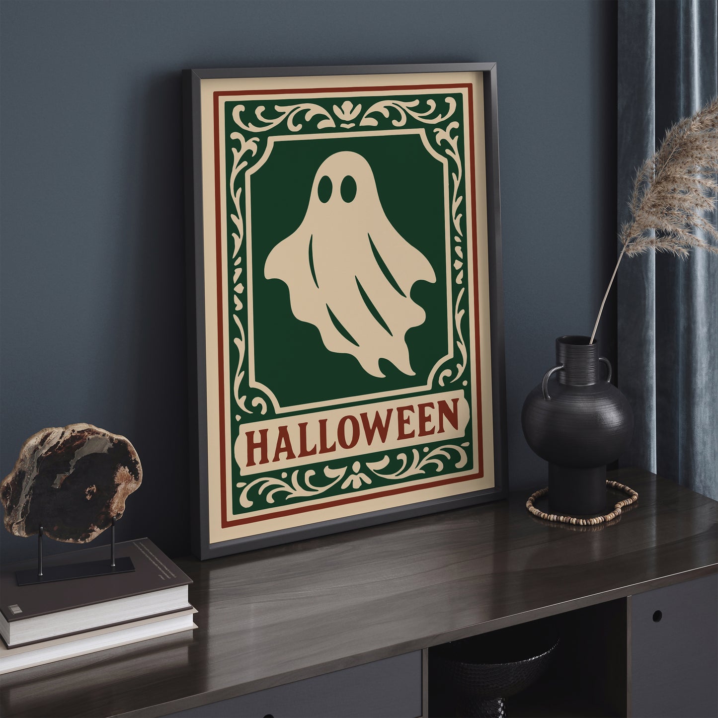 Halloween Ghost Poster -  Victorian Gothic Art Print