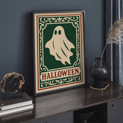 Halloween Ghost Poster -  Victorian Gothic Art Print