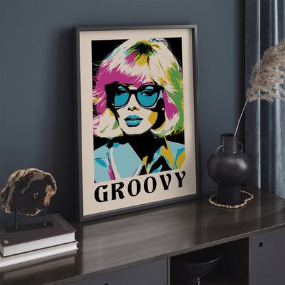 Groovy Pop Art Woman Wall Art