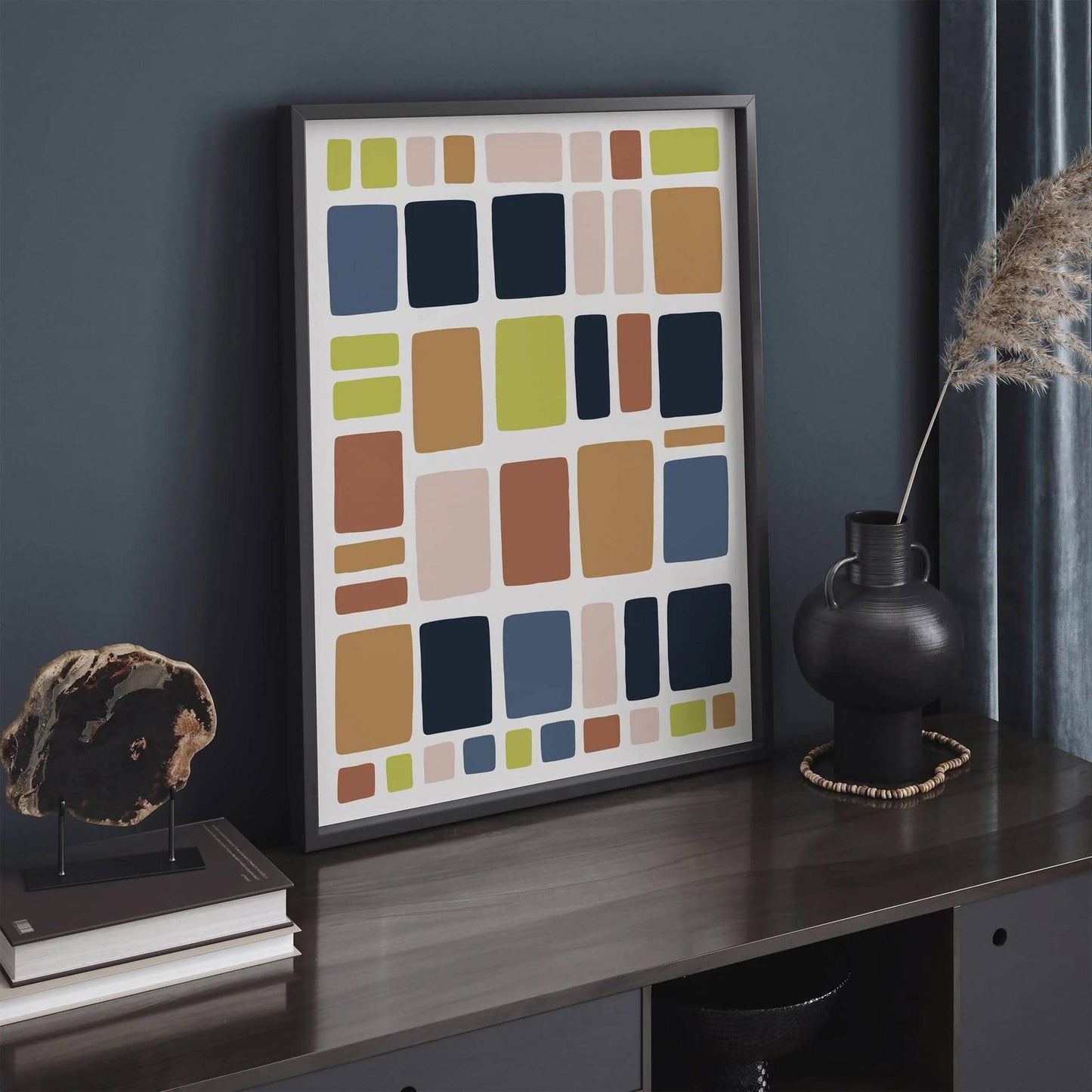 Abstract Aesthetic Colorblocks Art Print