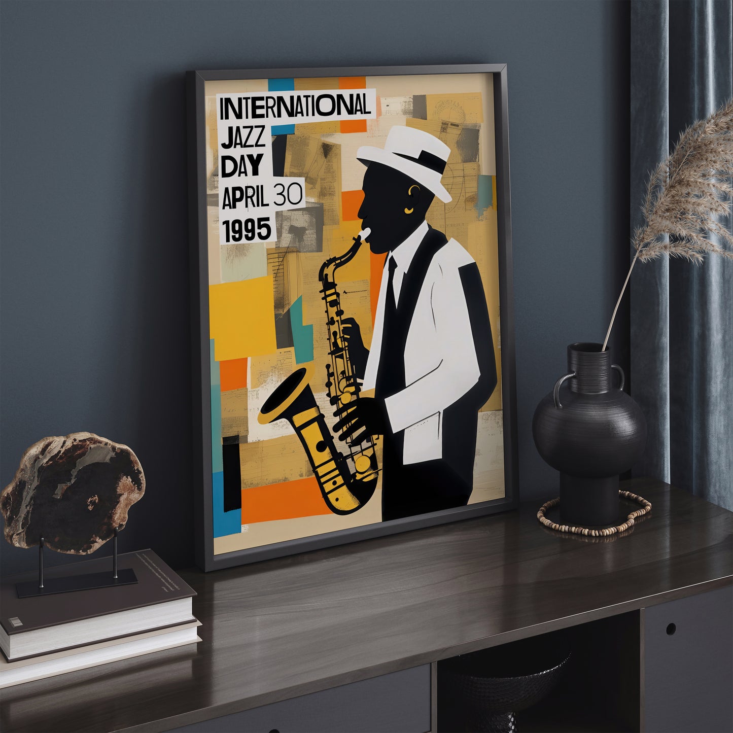 International Jazz Day Vintage Poster