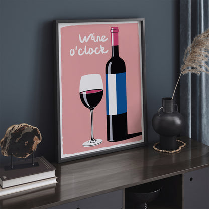 Wine o'clock Poster