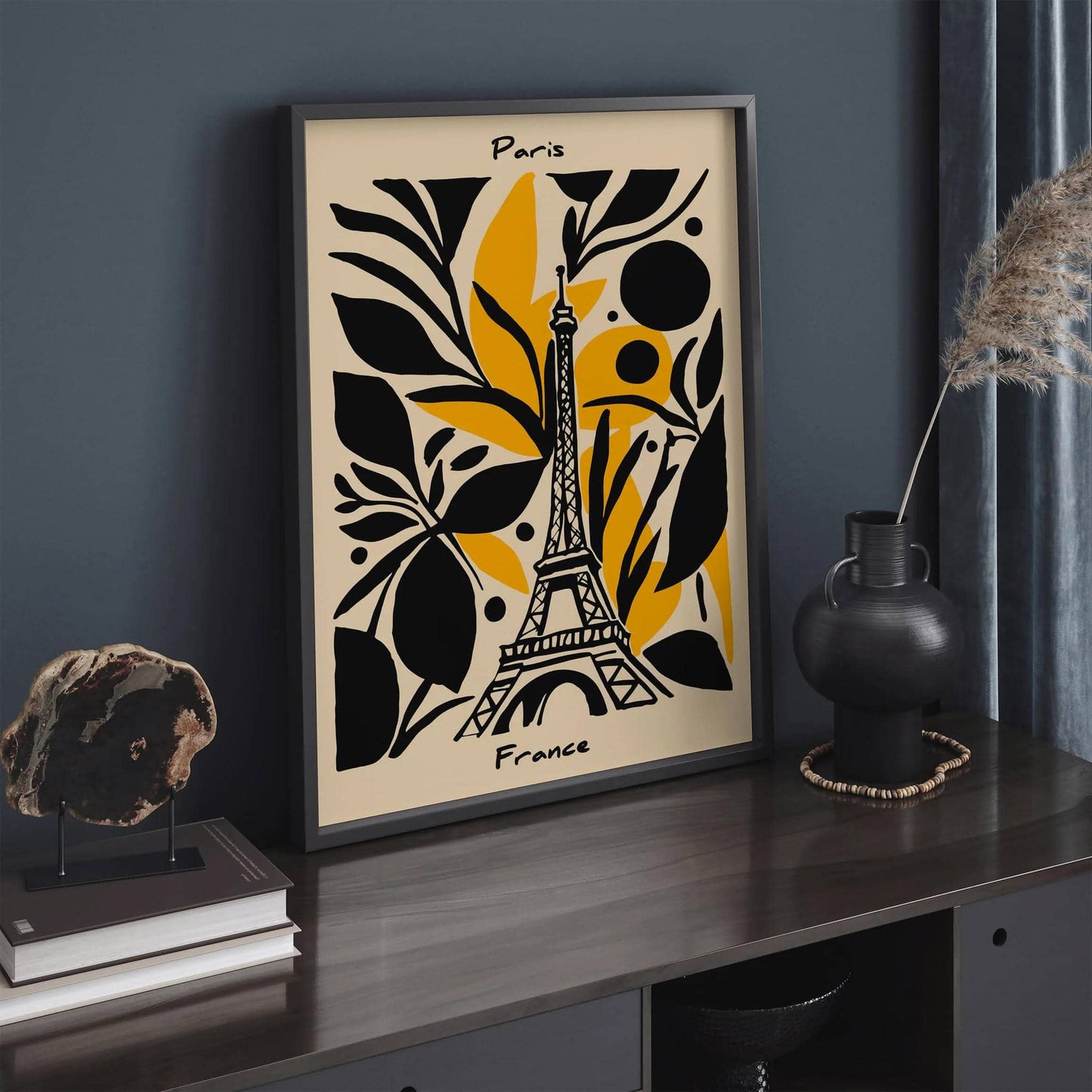 Paris France Modern Abstract Architectural Print