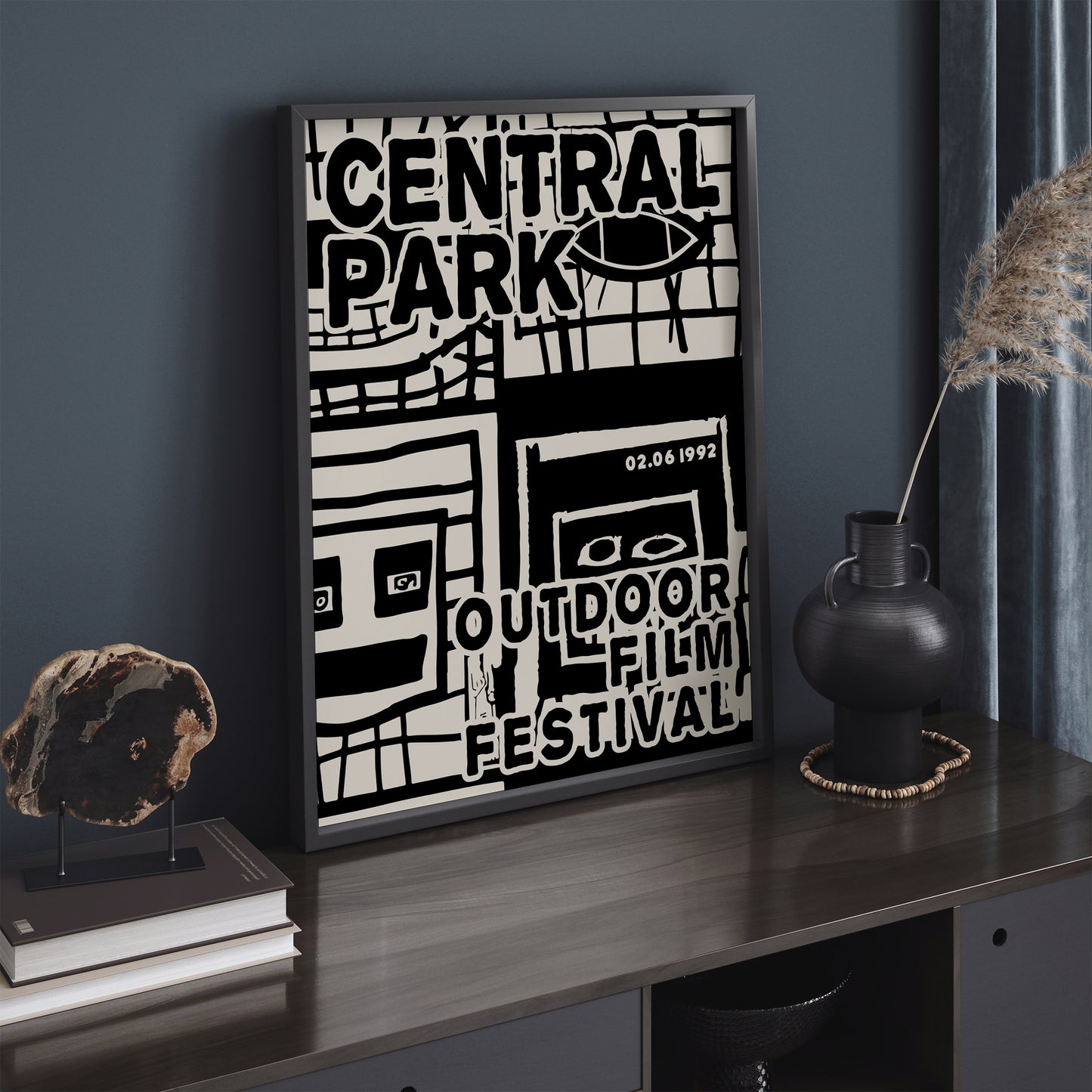 Central Park Film Festival B&W Poster