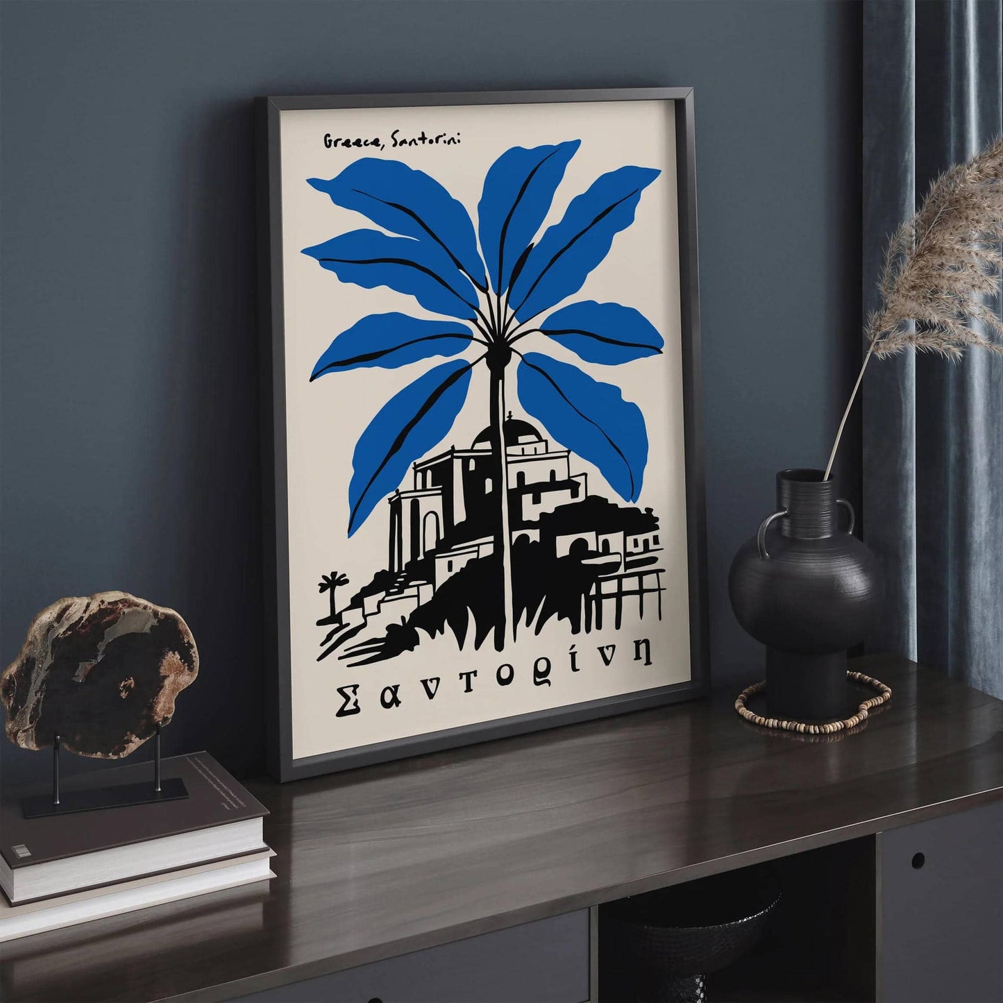 Greece Santorini Travel Poster