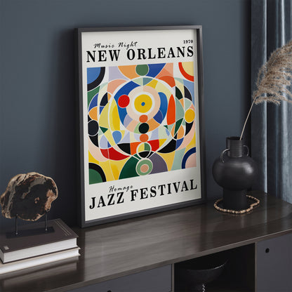 Jazz Music Night in New Orleans Wall Art