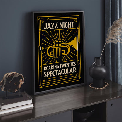 Jazz Night Poster - Roaring Twenties Art Print