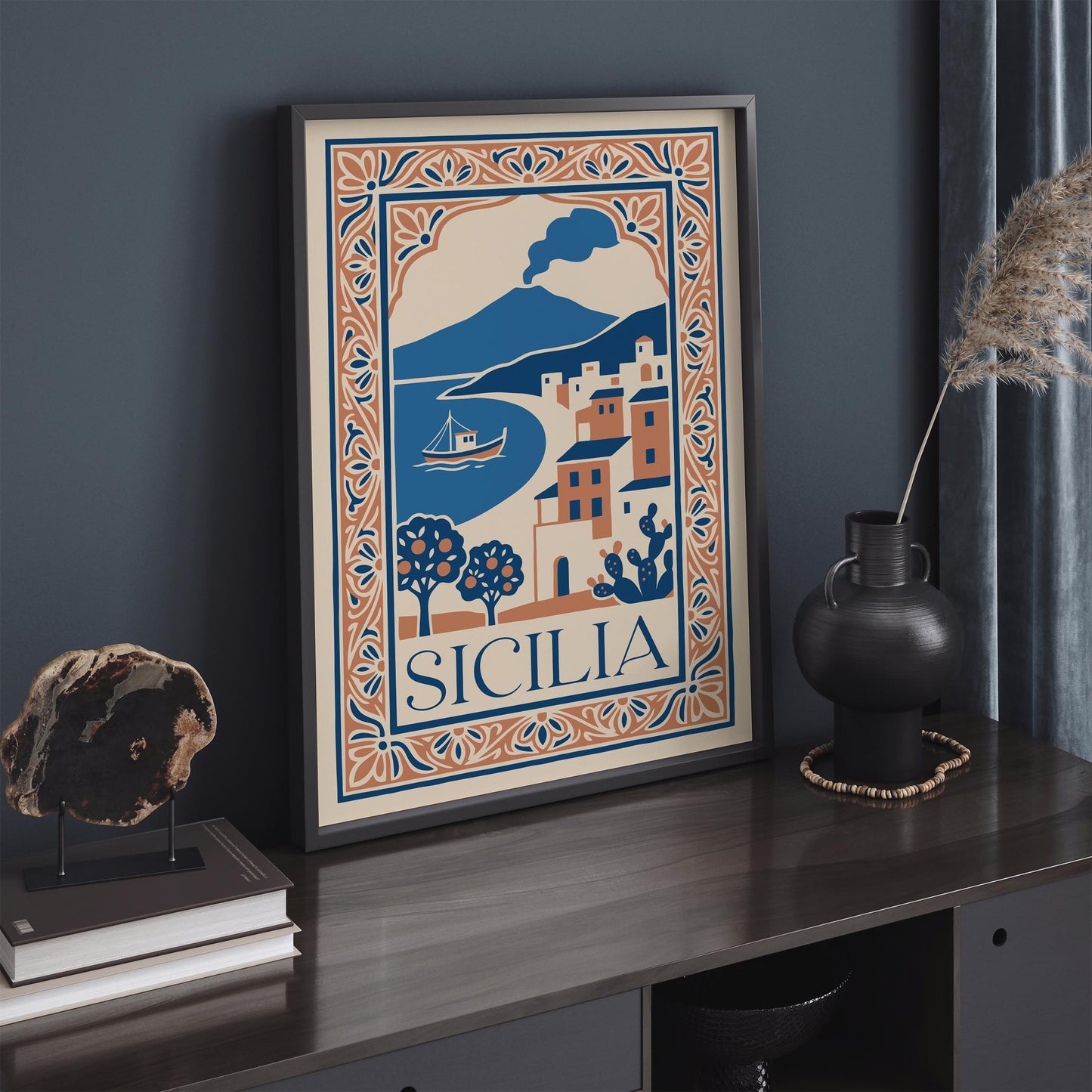 Sicilia Travel Poster