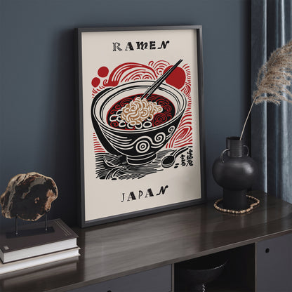 Ramen Soup Japanese Kitchen Poster