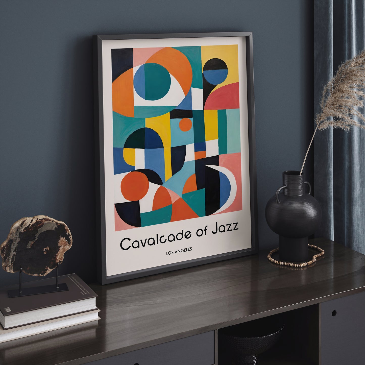 Cavalcade of Jazz Geometric Retro Poster