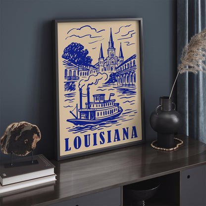 Louisiana Travel Poster