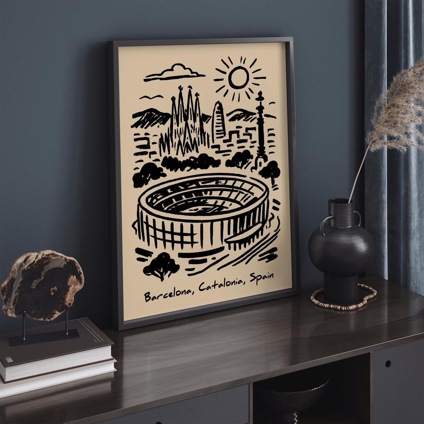 Camp Nou Poster - Barcelona Stadium Wall Art Print