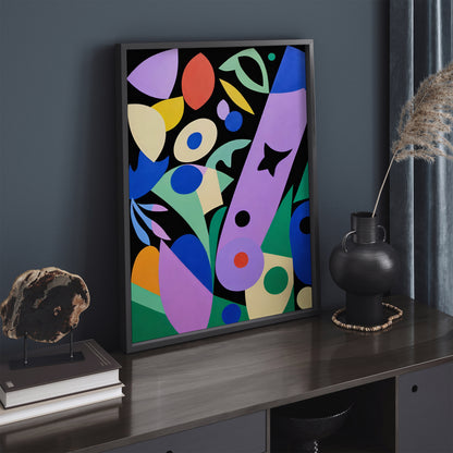 Mid Century Modern Abstract Art Print 2025