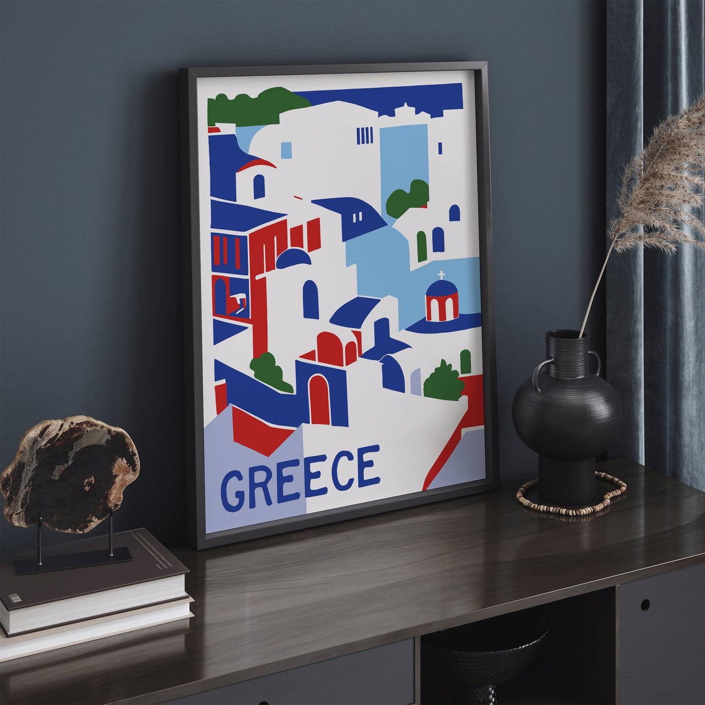 Minimalist Greece Travel Poster