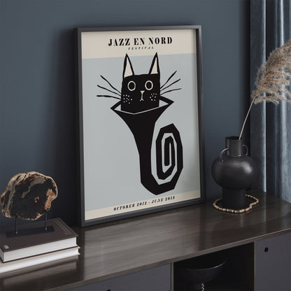 Jazz En Nord - Cat Poster