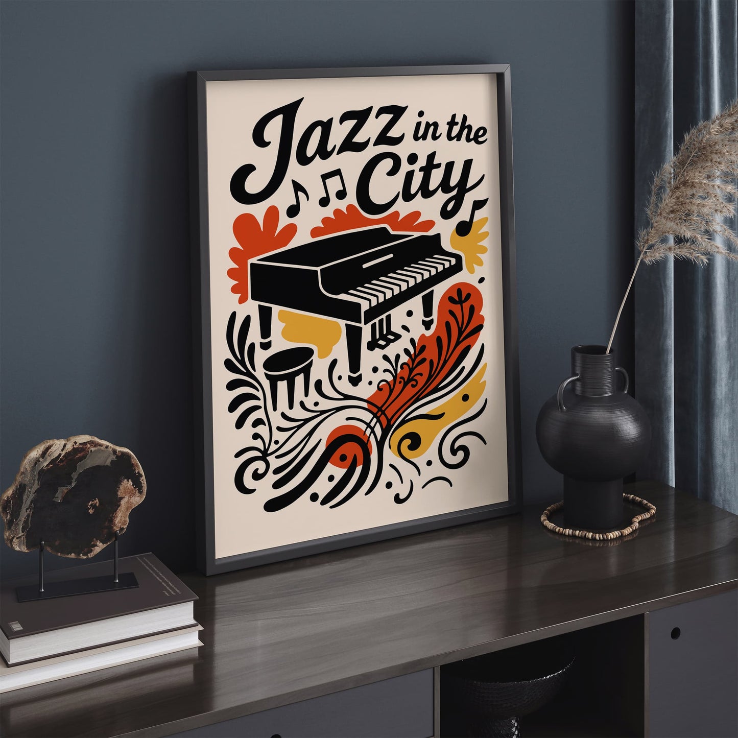 Jazz In The City NYC Poster - Music Wall Art