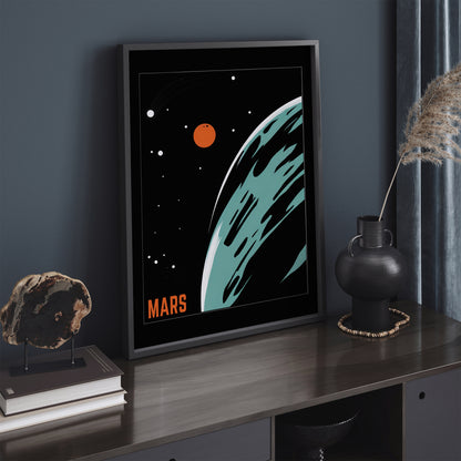 Mars - Minimalist Space Poster