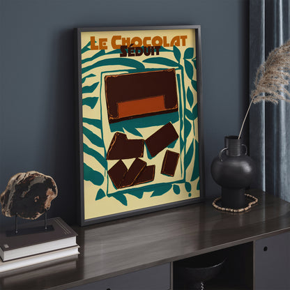 French Chocolate Vintage Poster Print