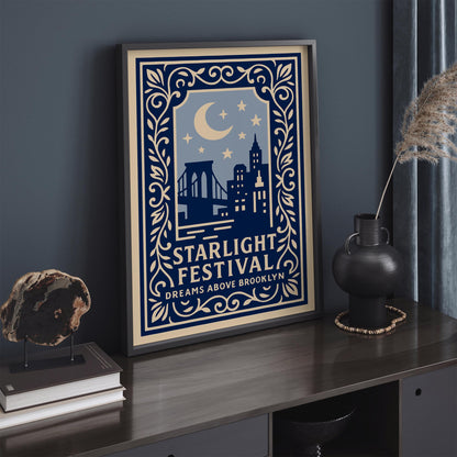 Starlight Festival Poster - Dreams Above Brooklyn Print
