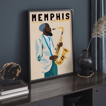 Memphis Jazz Festival Art Poster