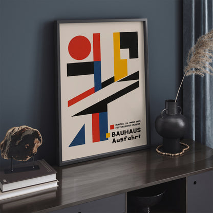 Bauhaus Ausfahrt Geometric Poster