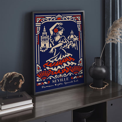 Flamenco Dancer Seville Poster – Spanish Wall Art
