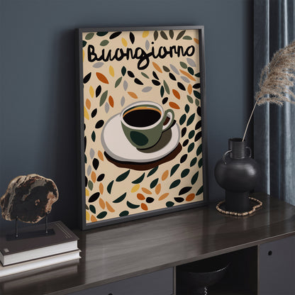 Buongiorno Coffee Art Print