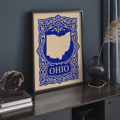 Ohio Blue Travel Poster