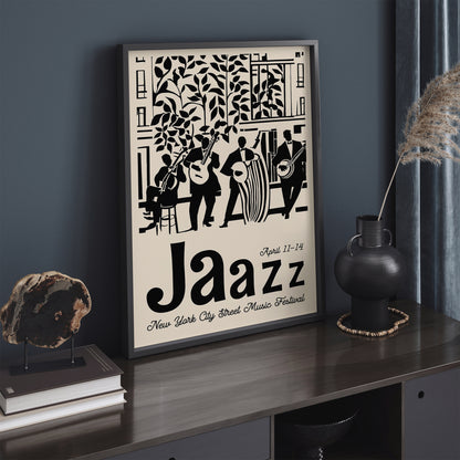 New York City Street Jazz Music Fest Wall Art