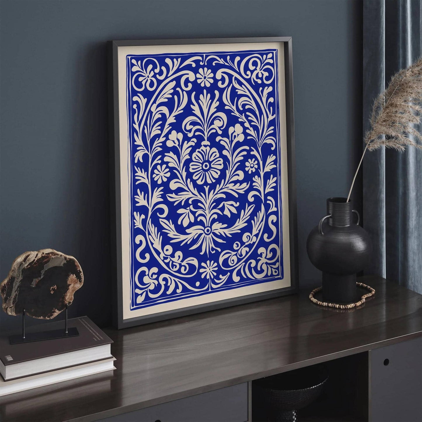Ethno Floral Carpet Art Print