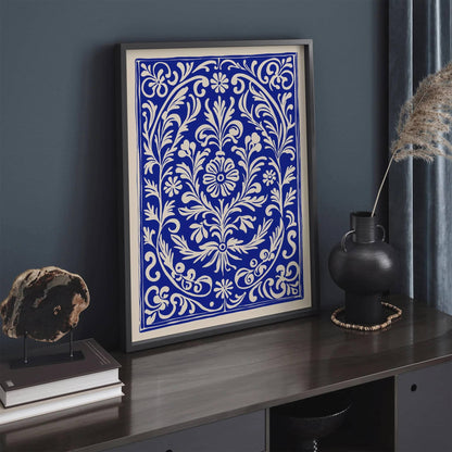 Ethno Floral Carpet Art Print