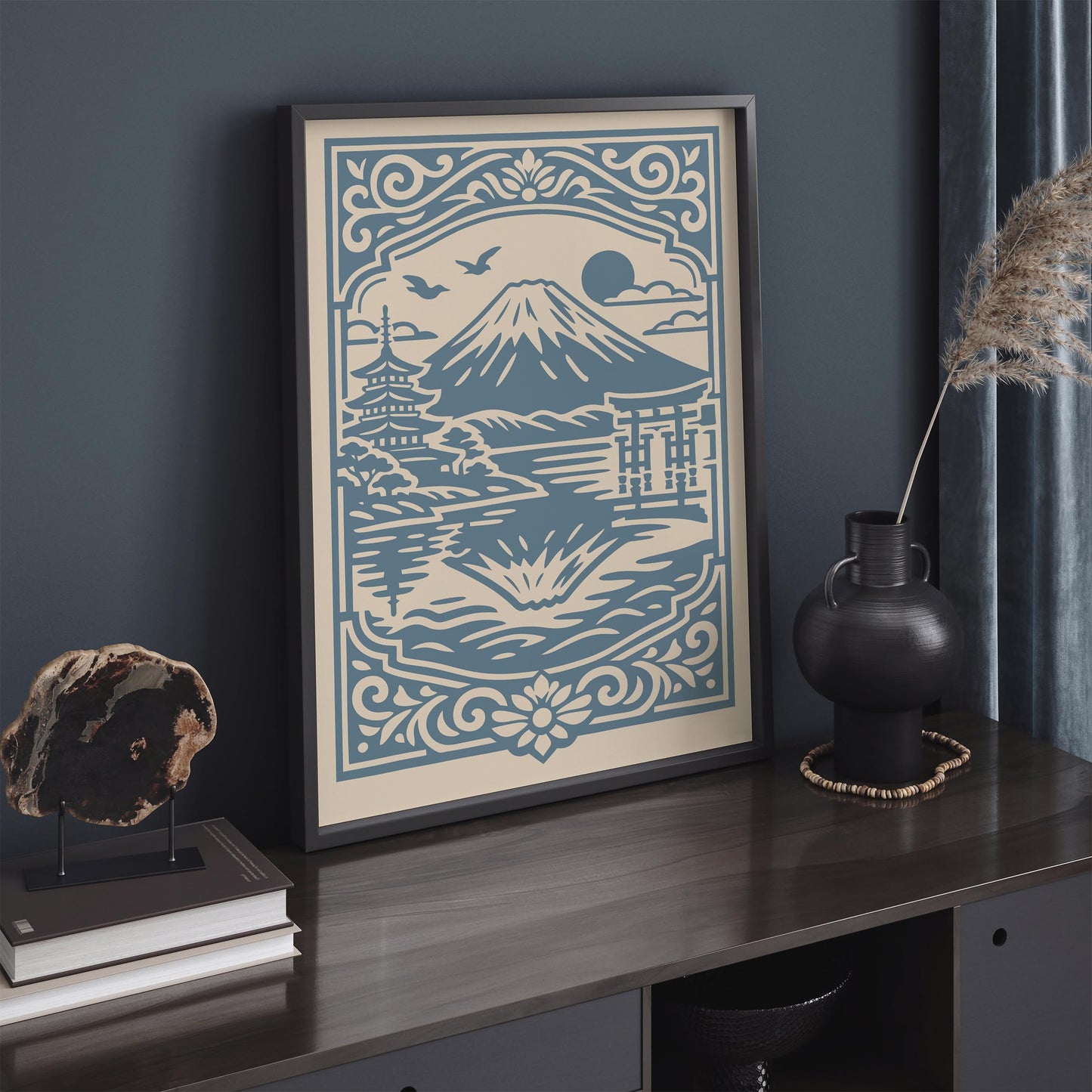 Mount Fuji Landscape Print - Japan Travel Poster