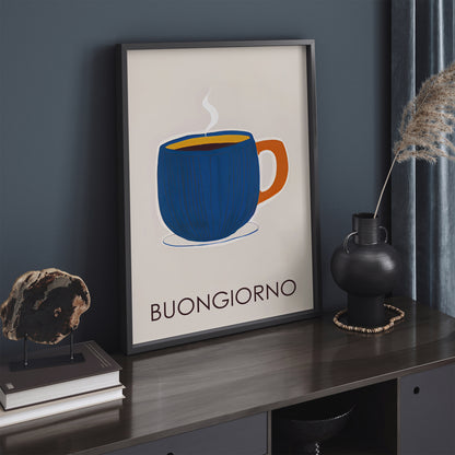 Buongiorno Retro Coffee Poster