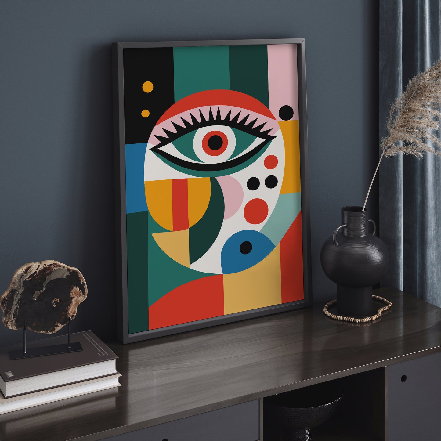 Colorful Geometric Eye Poster