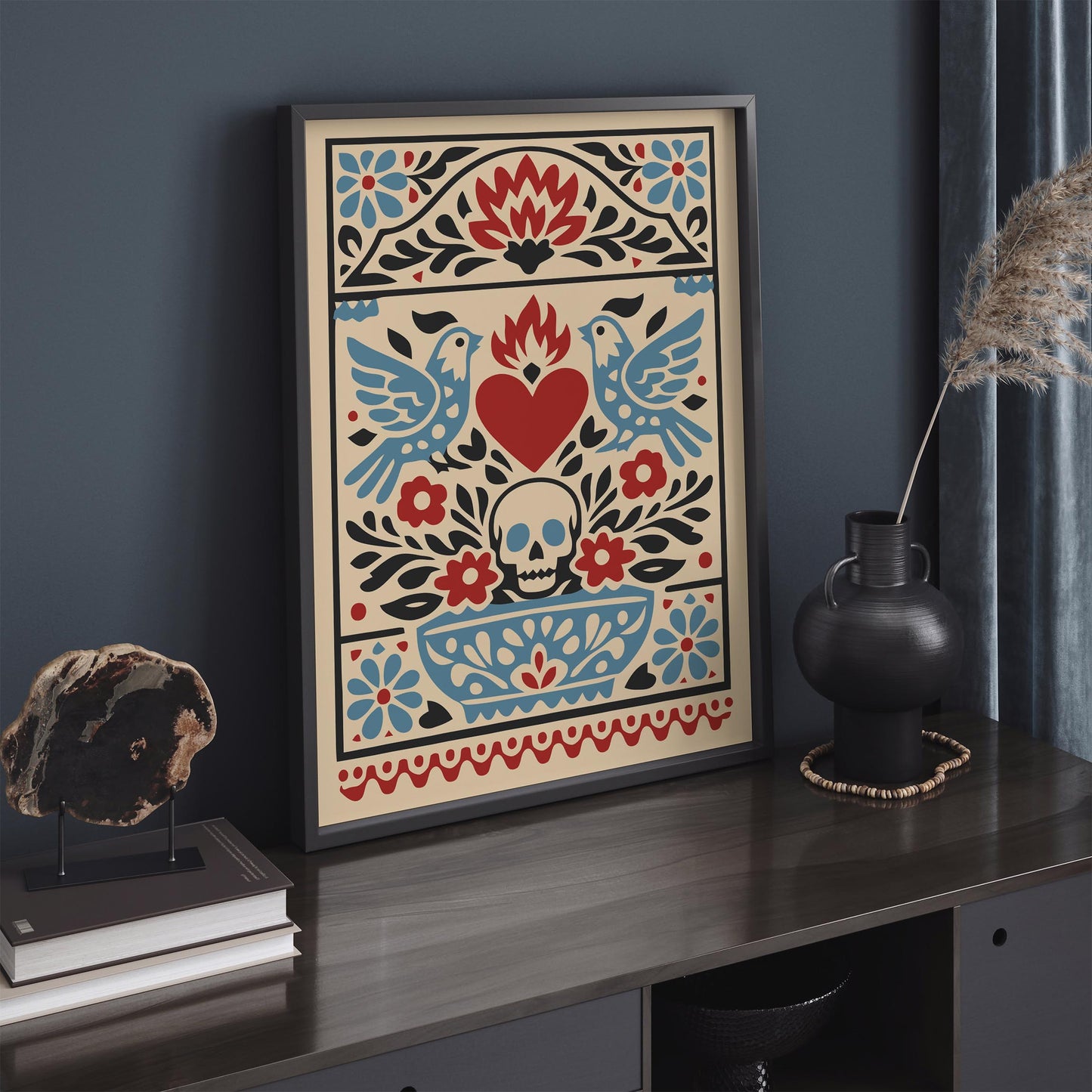 Mexican Folk Art Wall Art Print – Cultural Poster