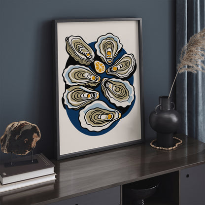 Oysters Kitchen Wall Art