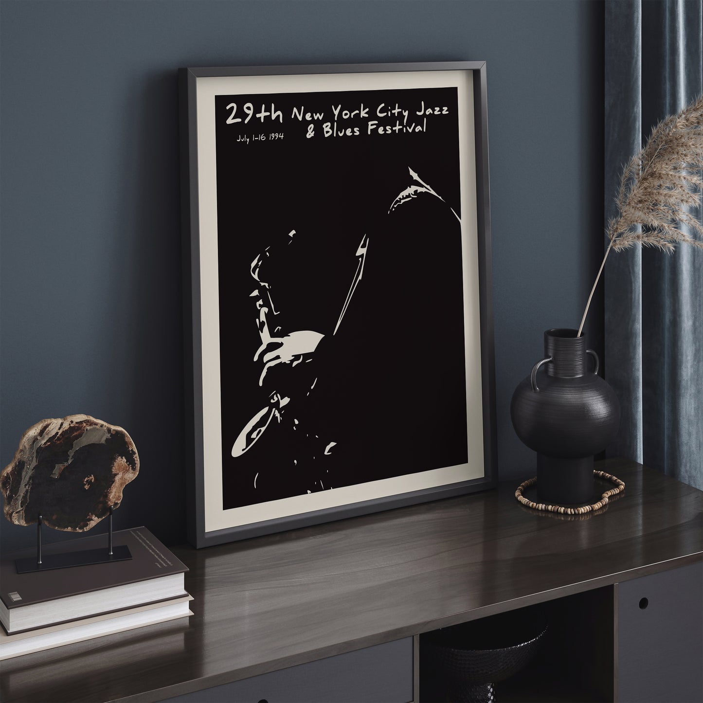 New York City Jazz & Blues Festival Vintage Wall Art