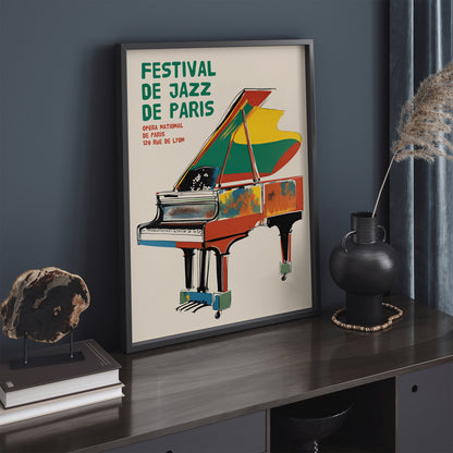 France Jazz Festival Vintage Poster