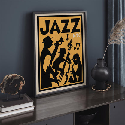 Jazz NYC Festival Poster - Retro Jazz Fest Artwork