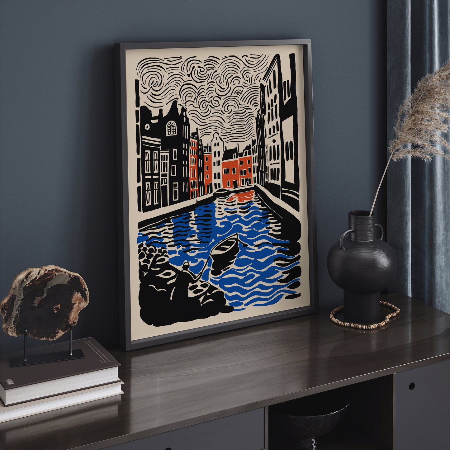 Amsterdam Travel Illustration Art Print