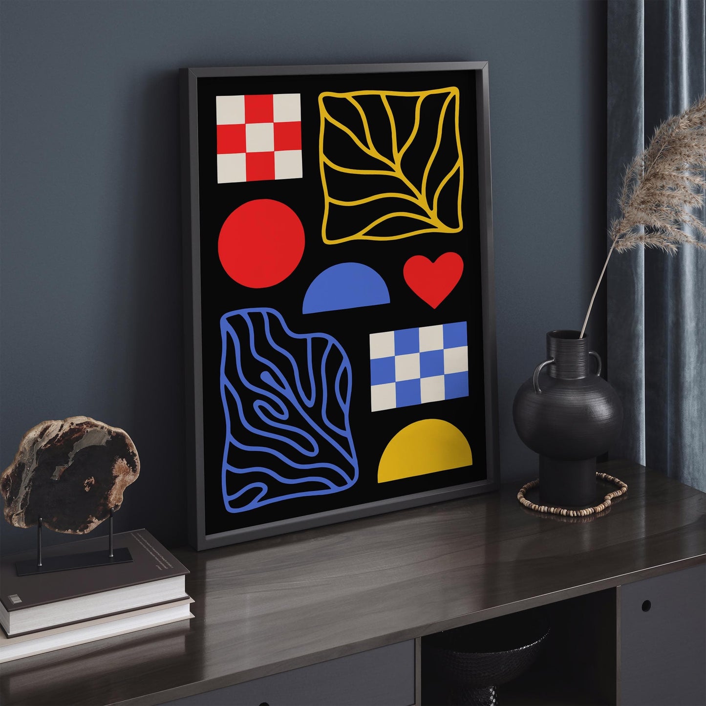 Mid Century Modern Poster - Abstract Retro Wall Art