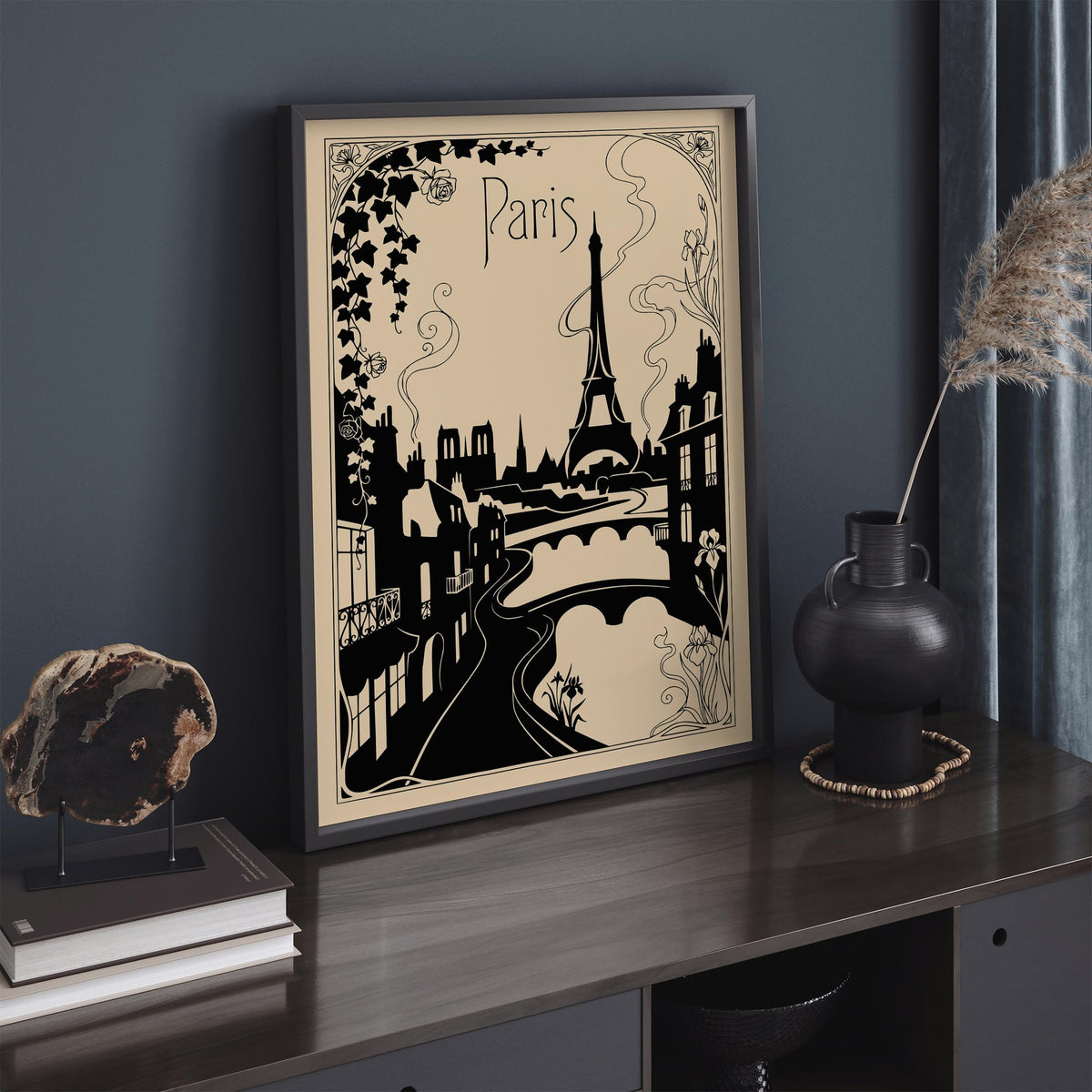 Paris Art Nouveau Travel Poster