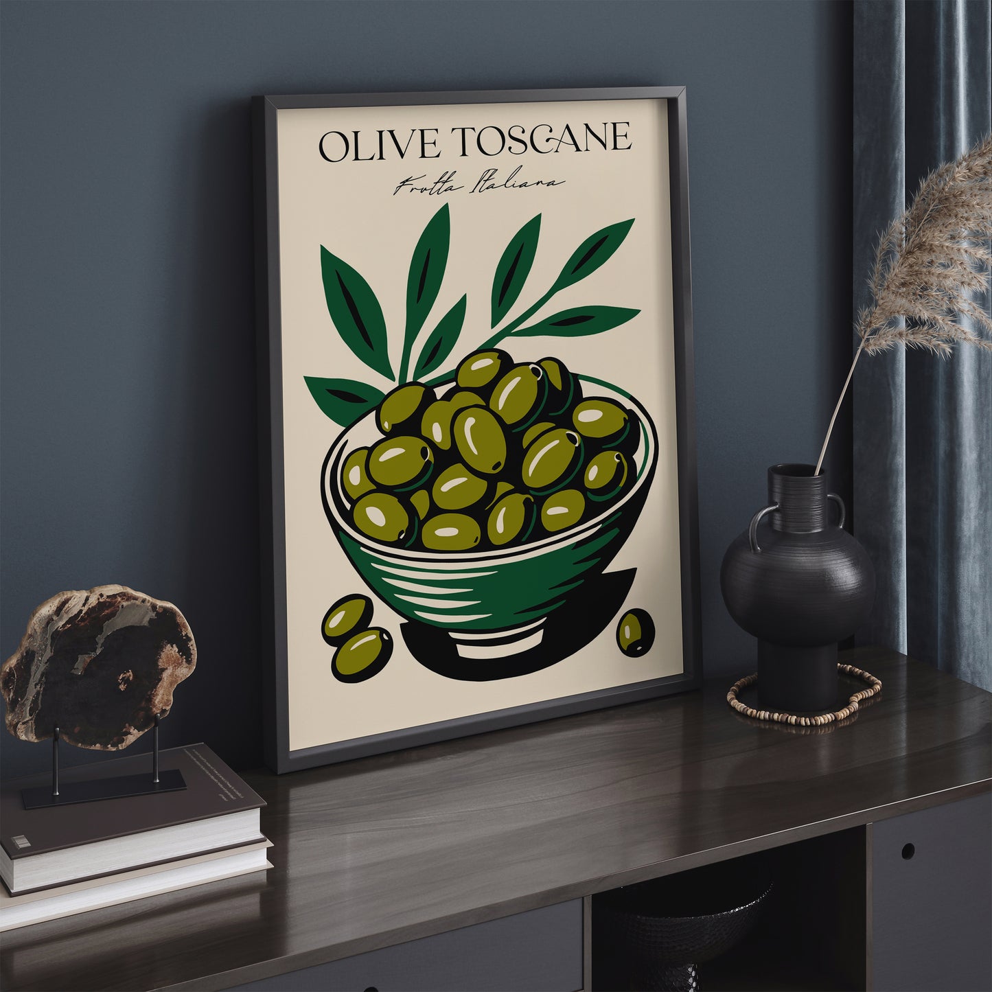 Olive Toscana Frutta Italiana Kitchen Poster